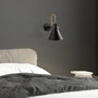 Opviq Arco - 15040 Lámpara de Pared de Metal Negra